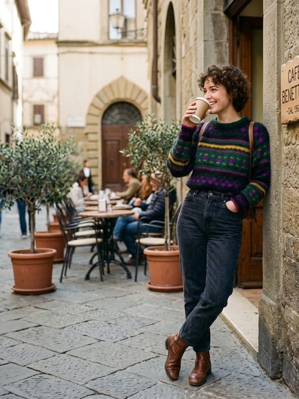 United Colors of Benetton Vintage Mohair Italy M Cozy